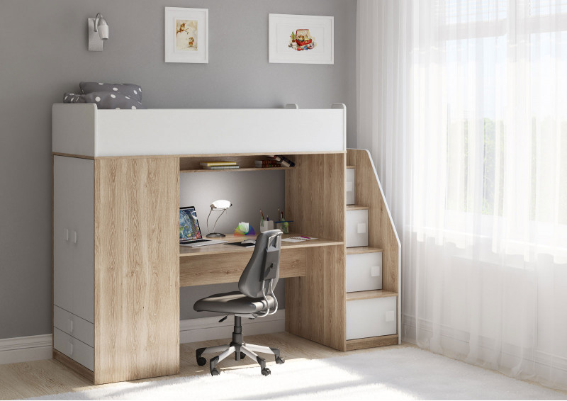 Детская кровать чердак Легенда F608.3
