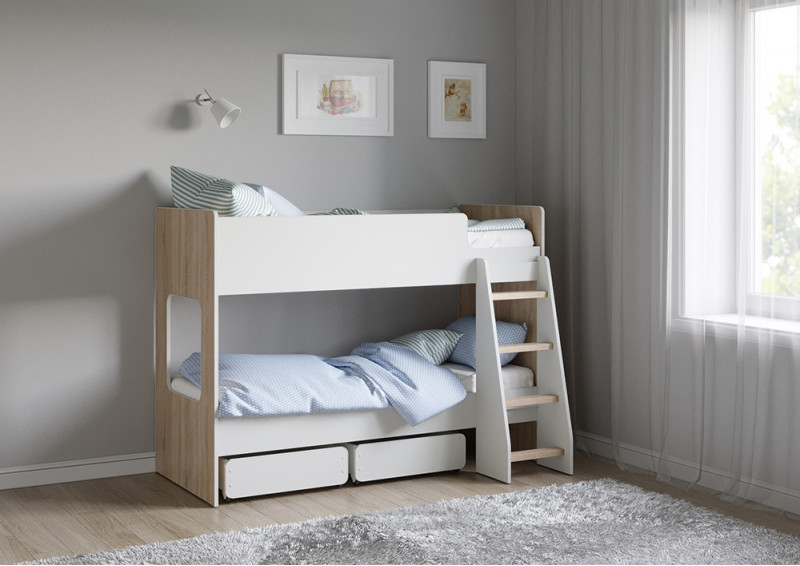Детская двухъярусная кровать Легенда K501.52